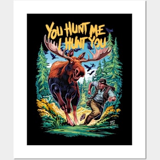 Moose Hunting Posters and Art